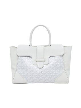 Goyard Saigon Tote Bag White